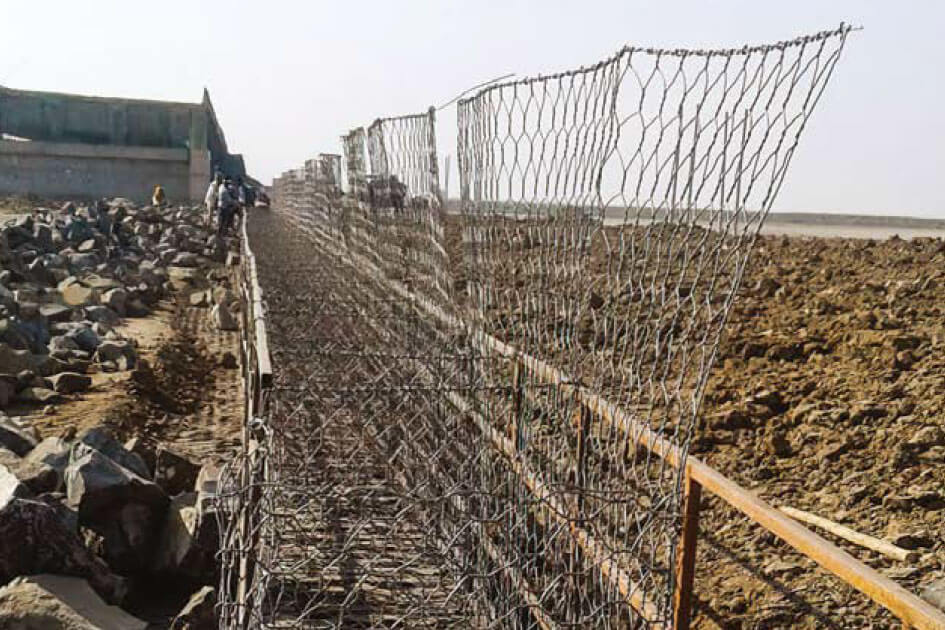 Green Tailmesh Gabion Fascia Units